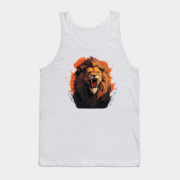 lion Tank Top by piratesnow